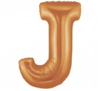 40" Gold J Letter Balloon
